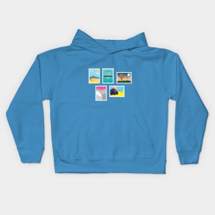 Adventure Stamps Kids Hoodie